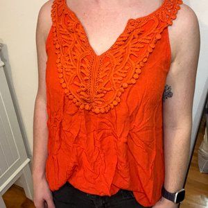 a.n.a Medium Orange Tank Top